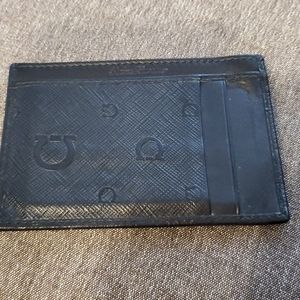 Salvatore Ferragamo Saffiano Leather Card Wallet
